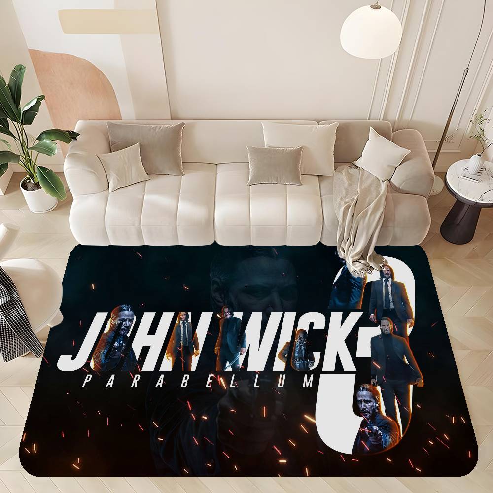Movie John Wick Bathroom Mat Kids Room Bedroom Decoration Balcony Anti-Slip Doormat Living Room Welcome Rug