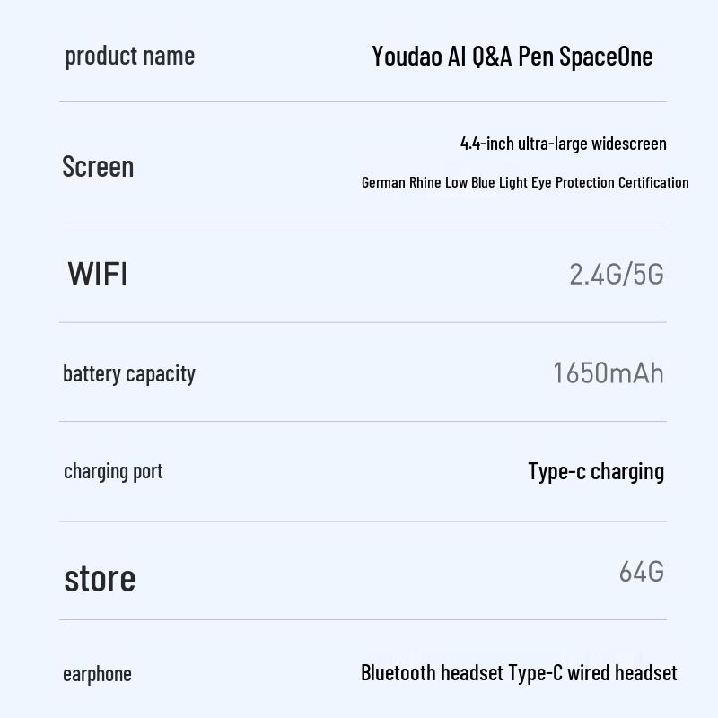 Youdao SpaceOne AI Learning & Translation Pen (CN version)