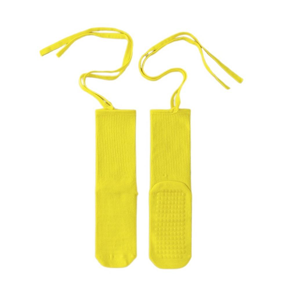 Lace-up Yoga Socks Candy Color Mid-calf Socks New Dance Socks  Women