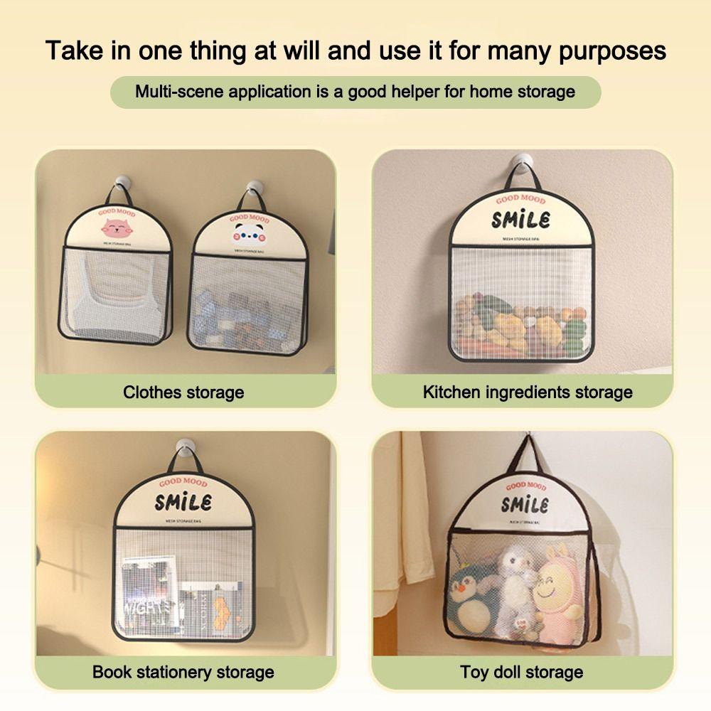 Large Capacity Hanging Storage Bag Underwear Socks Storage Vegetable Storage Net Bag