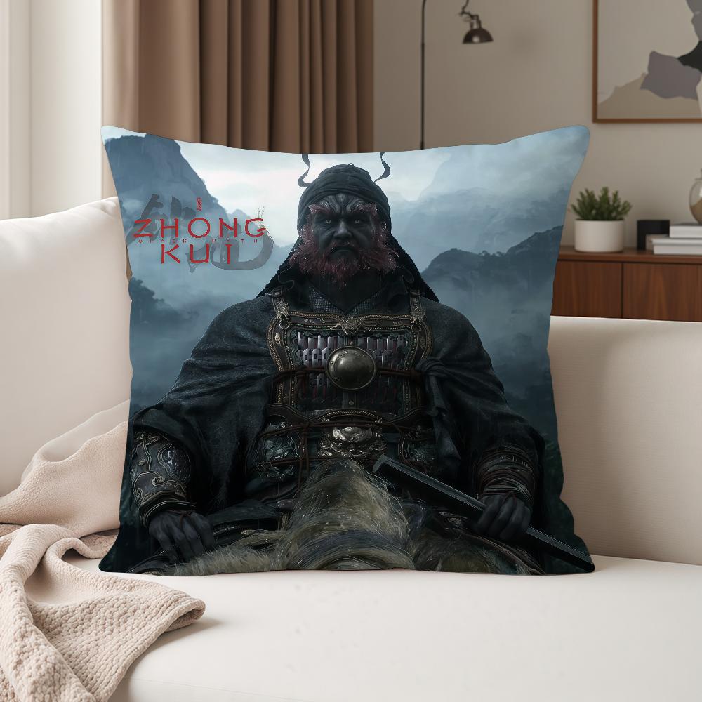 

Chinese Games Bblack Myth Pillow Case Suitable For Bedrooms Living Rooms Cars Home Decoration 30cmx30cm