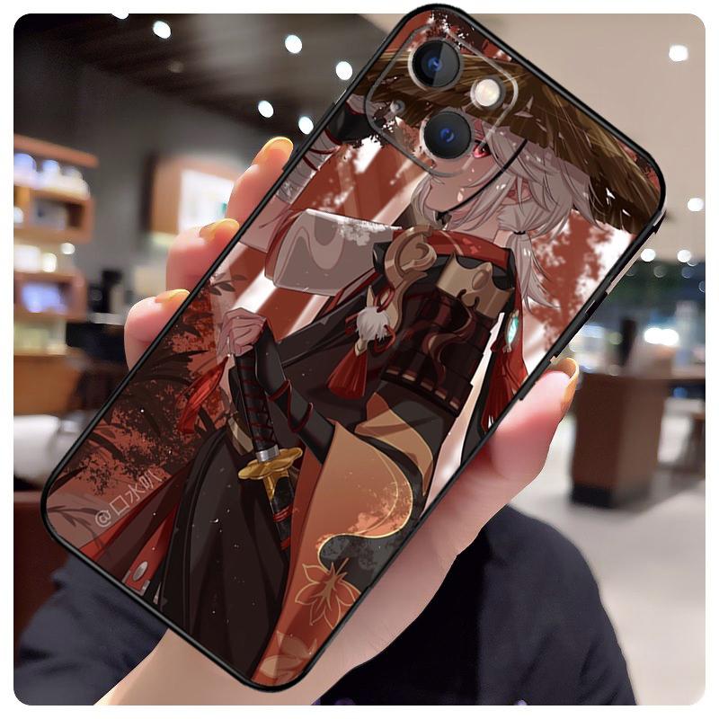 Genshin Impact Kaedehara Kazuha Case For iPhone 15 Pro Max 14 13 12 11 16 17 Pro Max mini 15 16 Plus 16e 17 Air Phone Cover