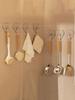 50Pcs Heart Shaped Transparent Adhesive Hooks Powerful No Drill Wall Hangers For Kitchen Bathroom