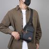 Bolsa Tiracolo de Nylon Estilosa para Homens – Peitoral Cruzada Multifuncional com Múltiplos Bolsos para Atividades ao Ar Livre