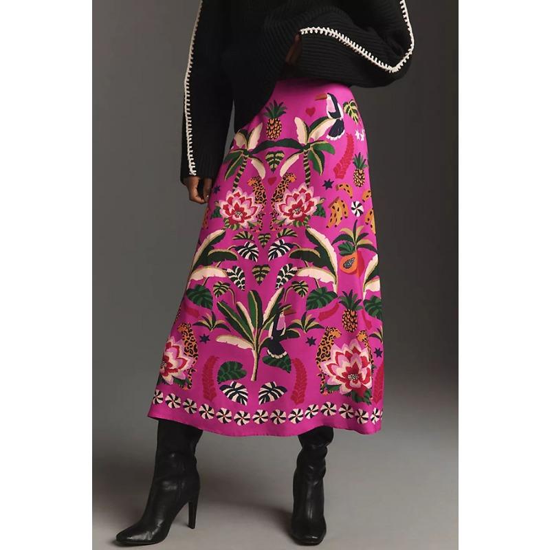 

Весна и лето новая уличная юбка в стиле ретро для женщин XXL