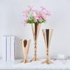 New Iron Flower Vase European Golden Metal Vases Exquisite Candle Holder Home