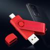OLOEY 128GB OTG Metal Flip USB Flash Drive
