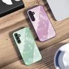 Gradient Yellow Rose For Samsung A73 72 71 A70 56 55 54 A53 52 51 50 42 A35 A34 33 32 31 26 25 24 23 22 30 Glass Phone Case