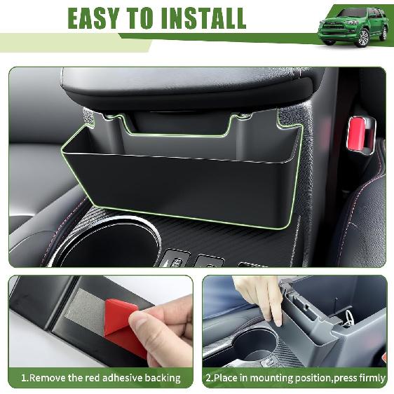 Center Console Organizer For 2010-2024 Toyota 4Runner Hanging Armrest Box Storage Tray For 4 Runner Interior Accessories(Center Console Hanging