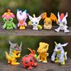 9-piece Digimon Digital Monster Toy Model Cute Action Character Model Toy