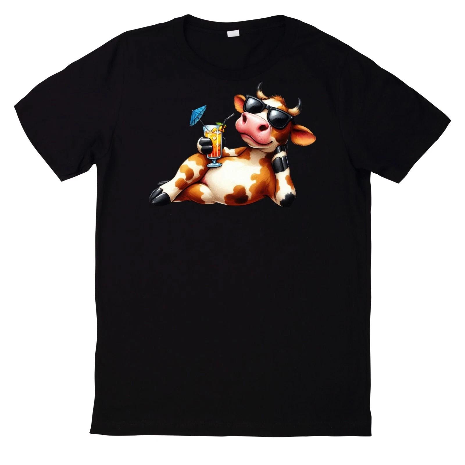 T-Shirt Niedliches Sommercocktail und Tier S