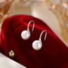 Beixi S925 Sterling Silver Pearl Ear Hook Earrings: Trendy, Elegant, High-End Atmosphere for Women