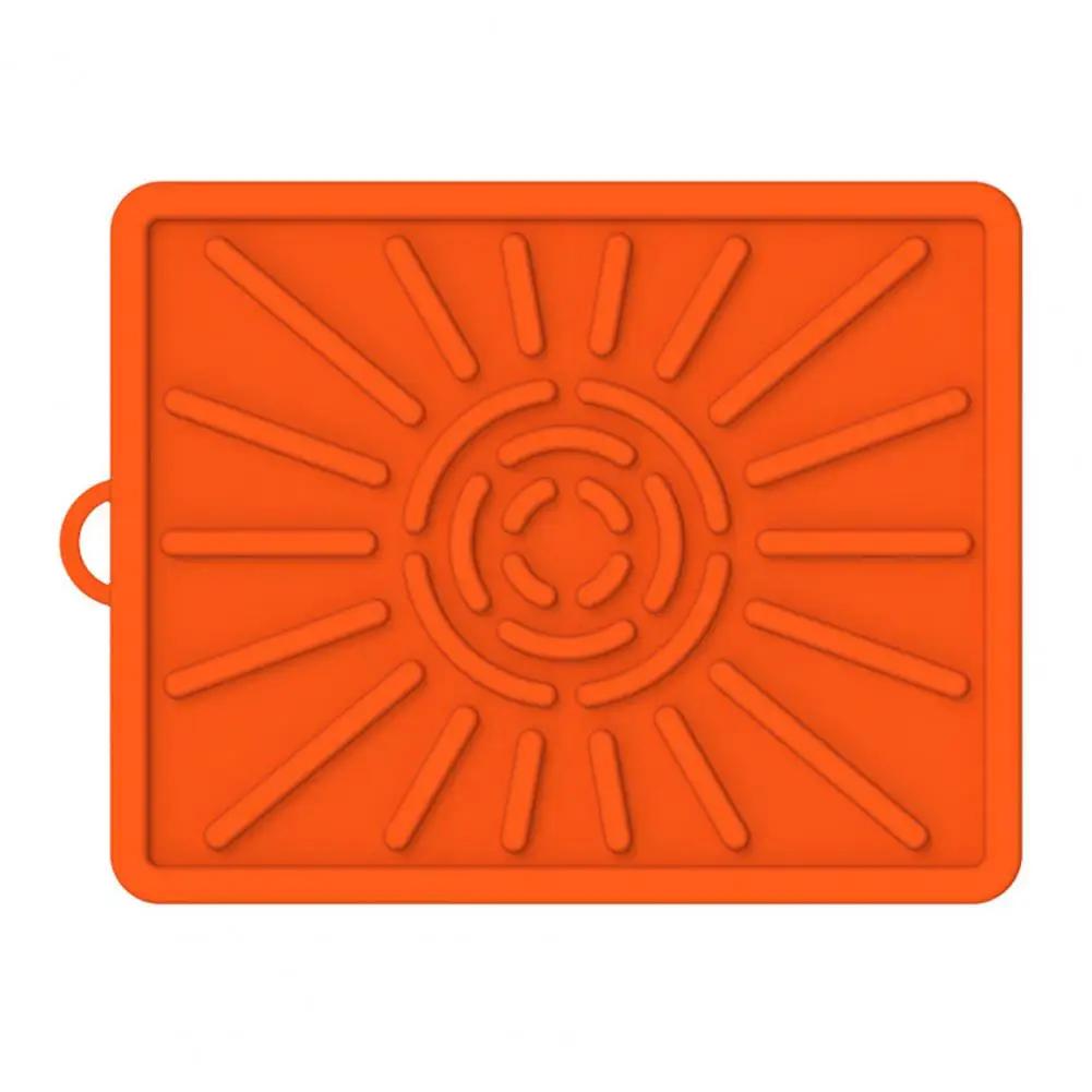 

Харчова силіконова підкладка для гриля, термостійка, для вуличних інструментів для гридлю, кухонної стільниці, протиковзка, з дренажем для олії 28.5X36cm помаранчевий