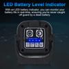 COB Magnetische Arbeitsleuchte, USB Wiederaufladbare LED Campinglampe 8 Farbmodi, 360 Grad Drehbar, Faltbar