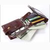 RFID štětec proti krádeži pro pánské peněženky Business Retro multifunkční vrchní vrstva hovězí kůže Multi slot pro karty Kreditní karta Kapesní Peněženka
