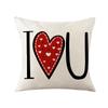 New Valentine's Day Pillow Nordic Love Cushion Pillow Cover Hand-painted Printed Pillow Sofa Bedside Cushion Cover