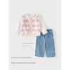 David Bella Kidsren's Denim Pants 2026 Spring New Style Girls' Pants Straight Wide-Leg Pants Casual Pants