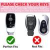 Key Fob Cover with Diamond Keychain for Mercedes Benz Women Car Key Shell Compatible with Benz 2017- E-Class 2018- S-Class - A-Class C-Class G-Class