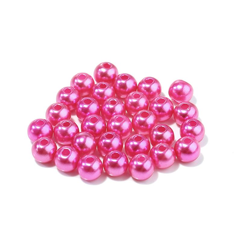 10-1000pcs ABS Imitation Pearl Beads Round Loose Spacer Beads For Jewelry Making Diy Necklace Bracelet Charm Jewelry Finding