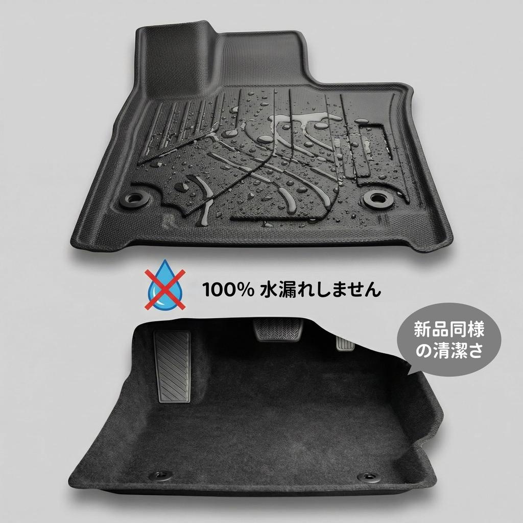 Rejeekar 3D TPE Floor Mats & Trunk Cargo Mat 4PC Set for Toyota Alphard Vellfire 40 Series (2023-Present) / Floor Mats