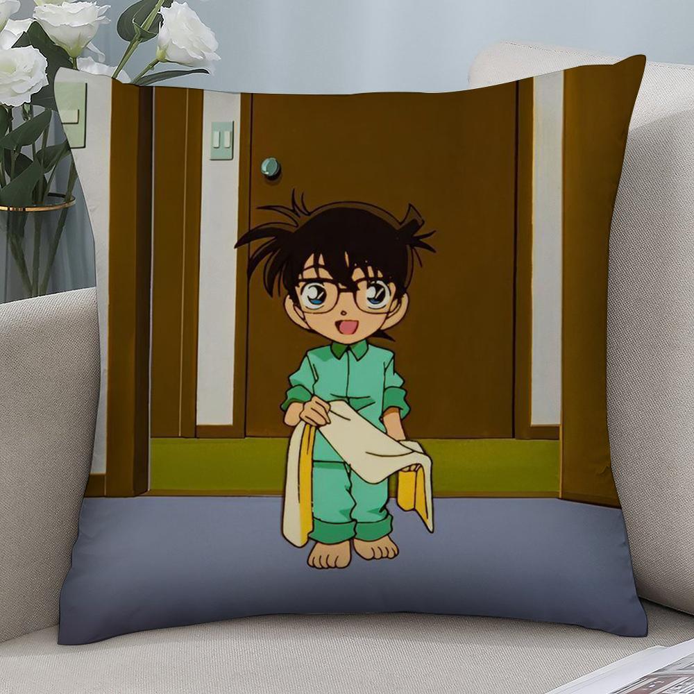 Detektiv Conan Kissenbezug Kurzplüsch Sofa Dekorativ Geschenk Zuhause Doppelseitiger Druck Kissen