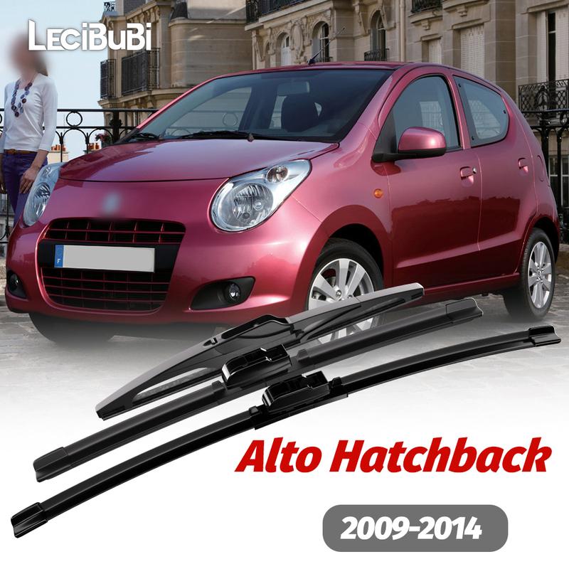 1set Front & Rear Windshield Wiper Blades Windscreen Wipers For Suzuki Alto Hatchback 2009-2014 2010 2011 2012 2013 Accessories Suzuki