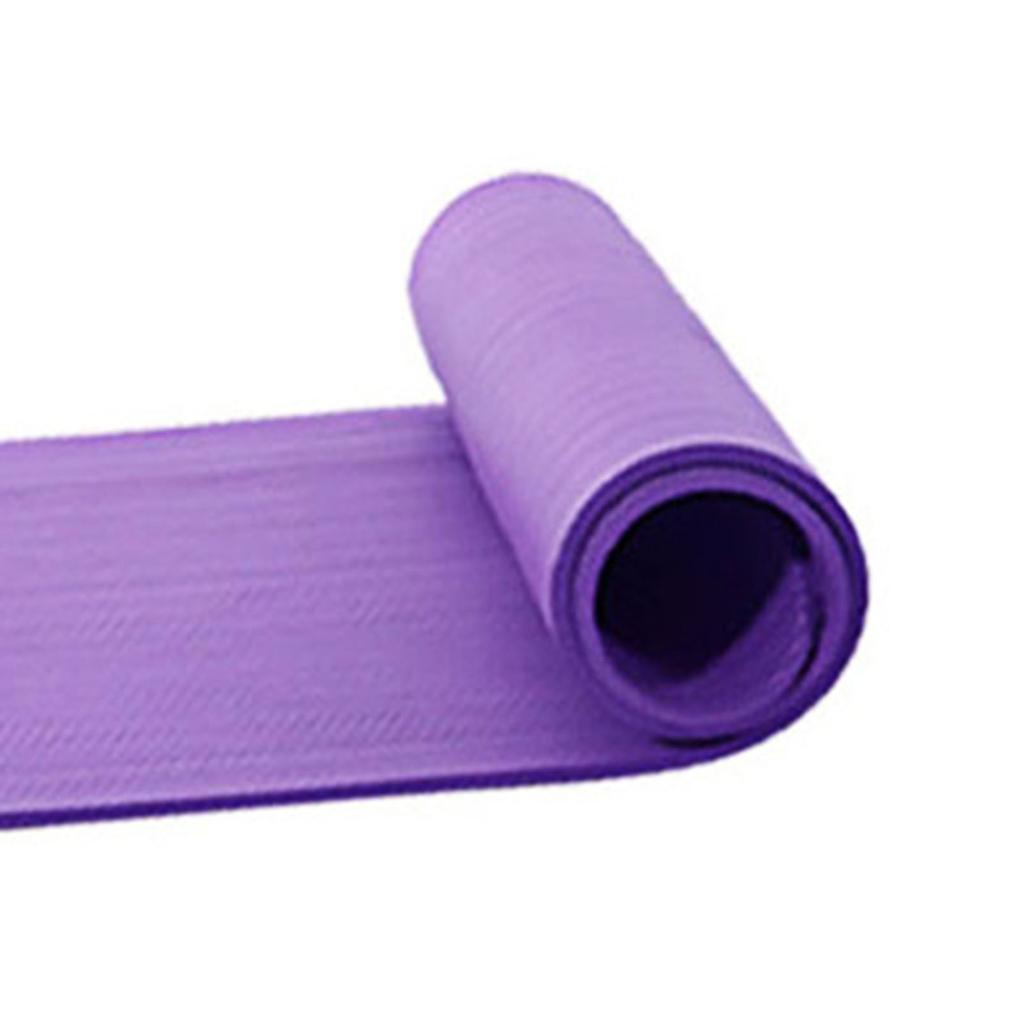 Fitness Mat Extra Long NBR Widened Thickened Shock Absorption Stable Support Dance Exercise Mat for