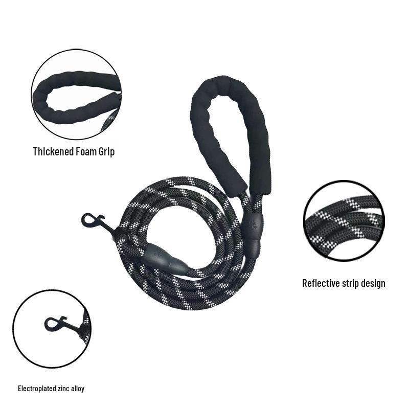 Reflective Adjustable Harness and Leash for Medium to Large Dogs - Outdoor Pet Supplies