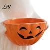 Rustic Autumn Table Decoration Resin Ghost Statue with Pumpkin Candy Bowl Cute Figurine Trick Fall Harvest Home Decor or Treat Holder for
