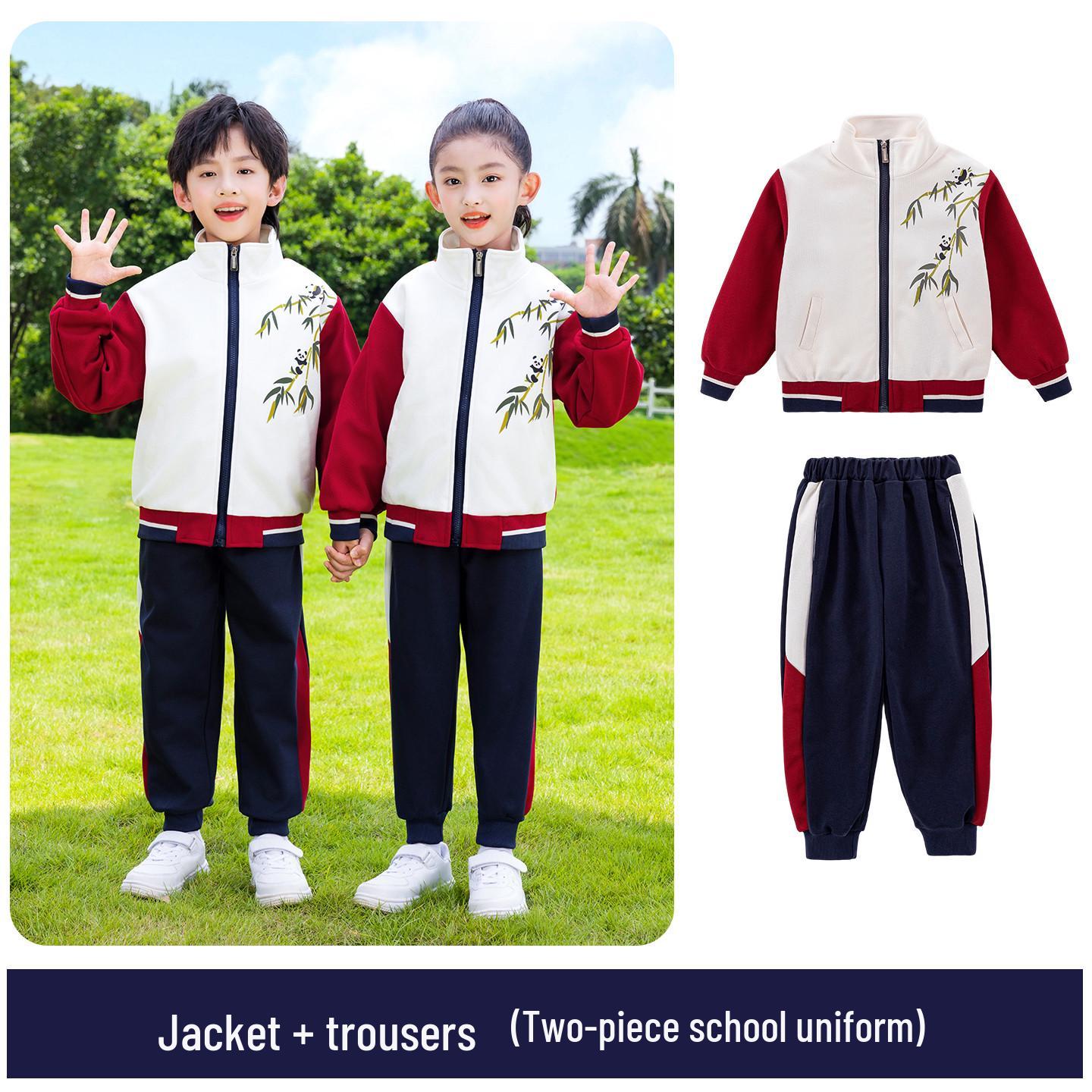 Children s Spring & Autumn Sports Uniform Set: Baseball-Style Performance Costume for Primary School & Kindergarten. 110 cm