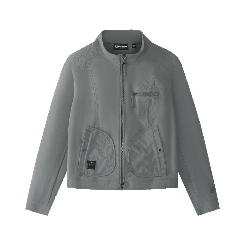 FILA FUSION Women s Slim-Fit Woven Stand-Collar Jacket S