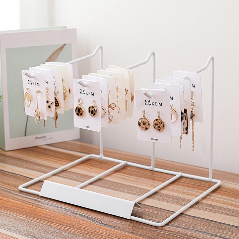 Three-jaw Desktop Storage Holder Lipstick And Keychain Organizer Pendant Rack For Shop Nail Art Display Rack Jewelry Hanger
