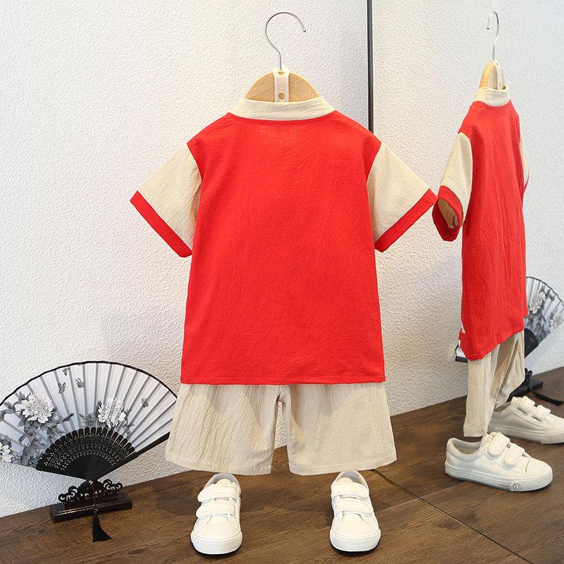 Hanfu Băieți Costum de Vară Costum Stil Chinezesc Costum Tang Copii Rochie Chineză Haine Spectacol 1 Iunie Copii Reali