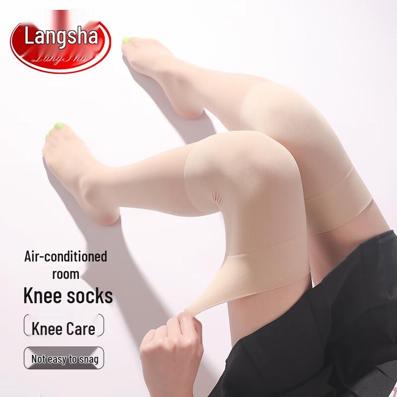 Langsha Women's 5A Antibacterial Thin Over-the-Knee Stockings