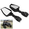 Side Rear View Mirrors 180 Degree Adjustable 1.75in Clamp Replacement for Polaris RZR 800 900 1000 XP