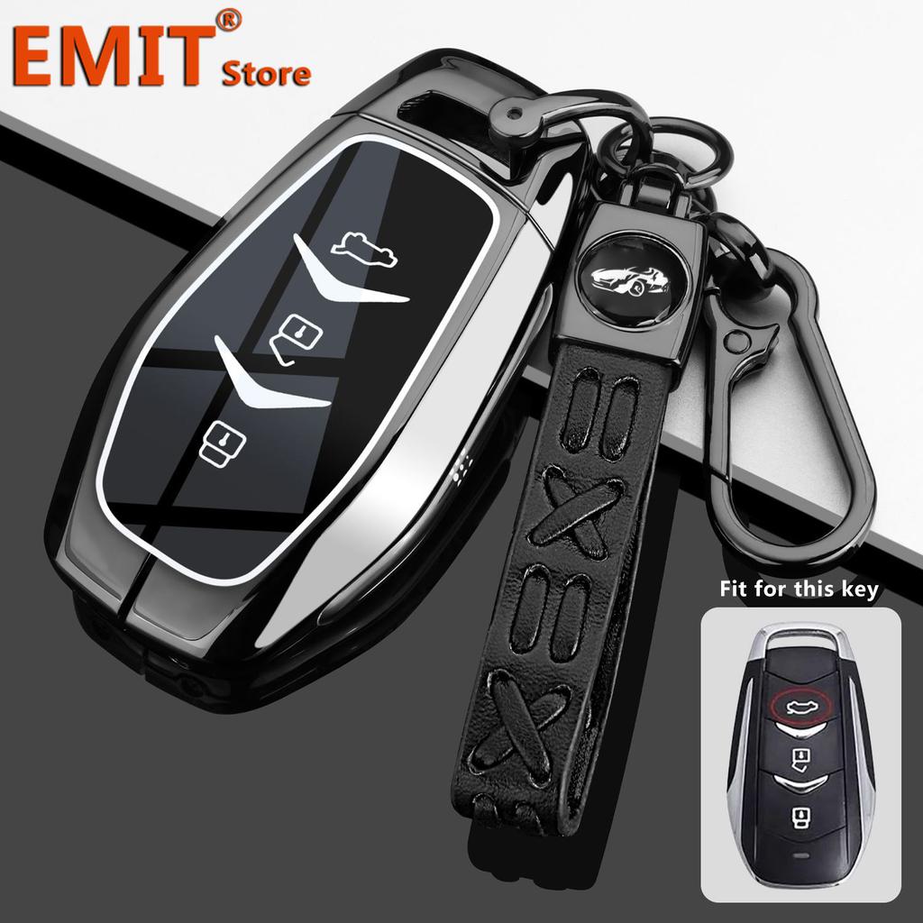 Key Case Cover for Dongfeng Fengguang Seres Evolute I-Space I-Pro Landian E5 Remote Shell Keychain Housing Holder Accessories