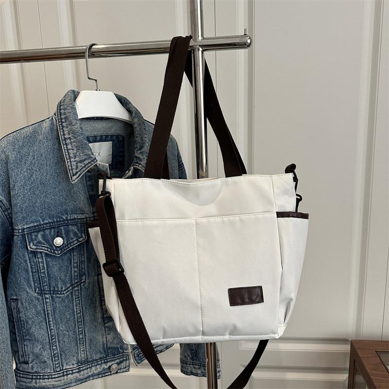New Fashi Women Canvas Crossbody Bag Large Capacity Shoulder Bags Casual Tote Comfortable and Versatile Texture Storage Bags