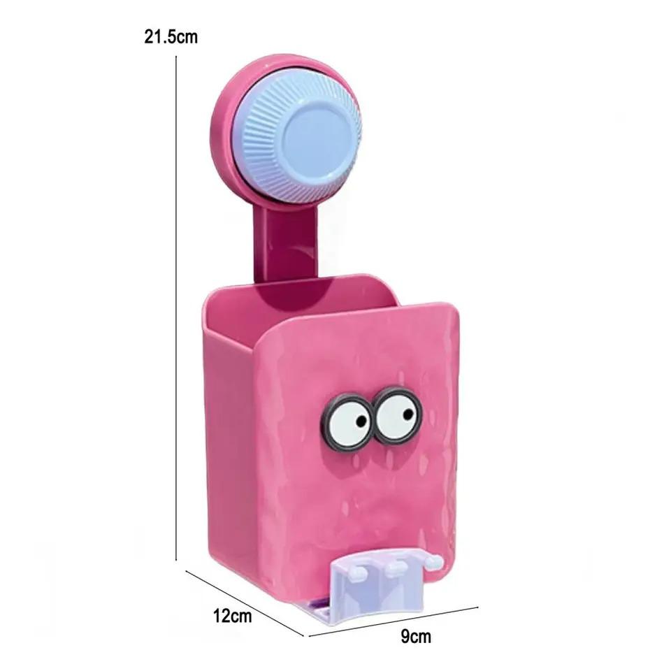 Yousheng Toothbrush Holder Wall-Mounted Organizer with Storage Compartment Strong Load-bearing Easy To Install Suction Cup Toothbrush Rack