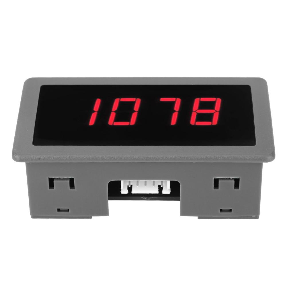 Red 4 Digit LED Motor Tachometer RPM Speed Tester Meter   NPN Hall Proximity Switch Sensor(Red 4
