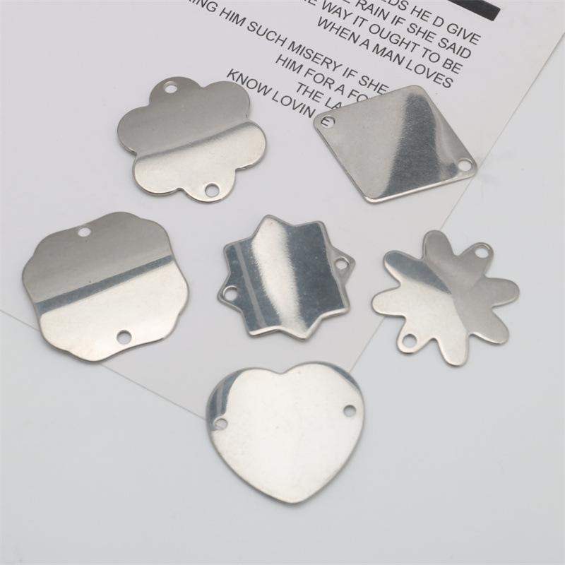 

Engraved Stainless Steel Geometric Dangle Earrings - DIY Jewelry Accessories 13#