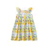Classic Teddy Girls' Floral Flutter Sleeve Princess Dress