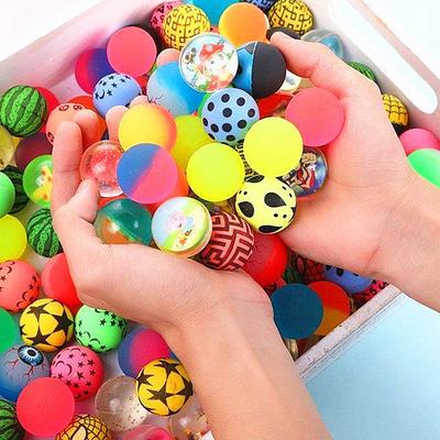20pcs Mini Bouncy Ball Toys Gifts Kid Birthday Party Favors Gifts for Guests Rubber Bouncing Ball Prizes Home Decoration Balls
