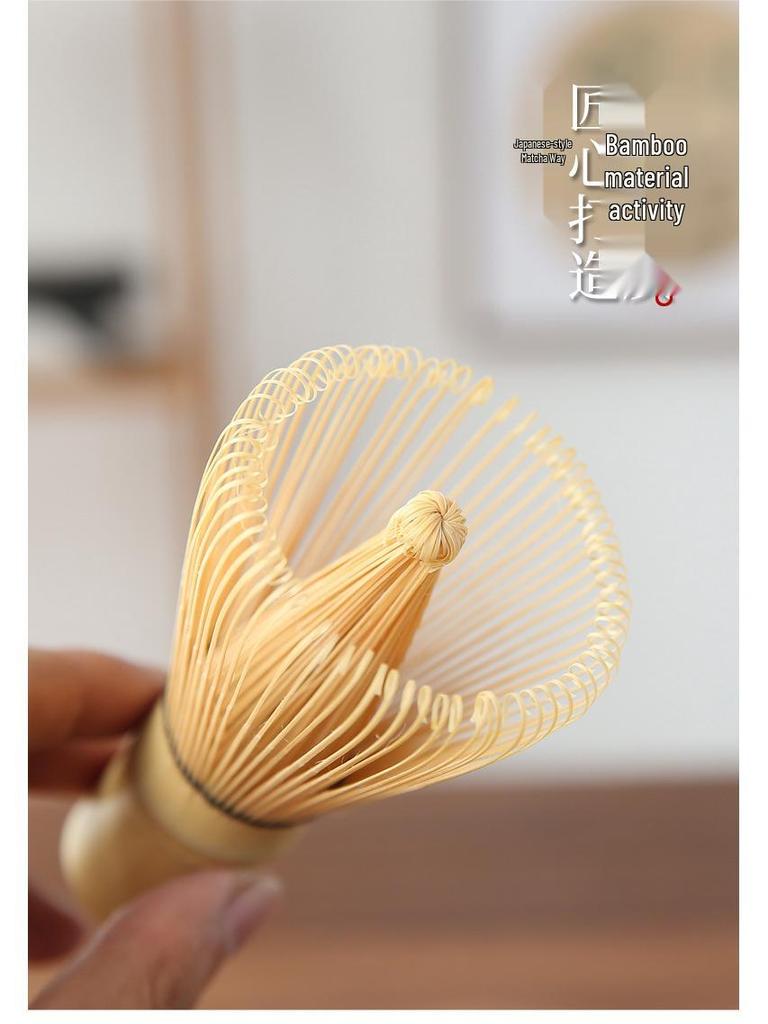 Matcha Tool Set: Chasen Stand & Tea Whisk with White Hon-date, Inspired by Song Dynasty, in Japanese Gift Box