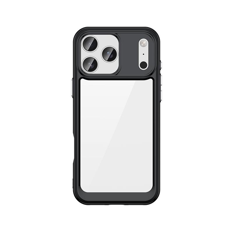 For iPhone 17 Pro Max Case iPhone 17 Air iPhone 17 Pro Max Cover Bumper Shockproof Clear PC + Silicone Protective Phone Cover