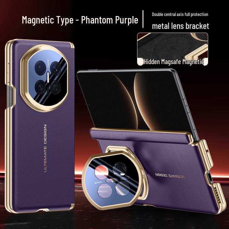 Huawei Matex7 Collector's Edition Magnetic Foldable Phone Case - Full Coverage, Anti-Drop, Double Central Axis Lens Protection