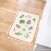 OKA Gardener Kitchen 45cm X Green Made In 4548622736243 Mat, Approx. 60cm, (Non-Slip, Washable, Japan)