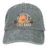 Cafebara Cute Coffee Capybara Baseball Caps Peaked Cap Capybara Sun Shade Hats for Unisex