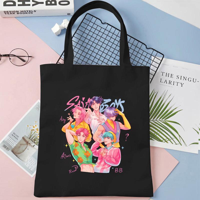 KPOP Demon Hunter Girl Group Saja Boys One-shoulder canvas bag female student daily shopping handbag