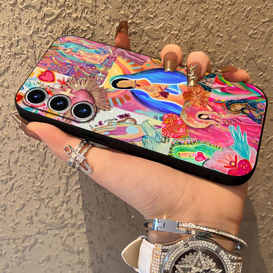 Phone Cover Case for Samsung Galaxy A57 A15 A52 A36 A55 A25 A16 A53 A17 A37 A23 A06 A73 A51 A05 A50 A13 A12 A41 A70 Madonna
