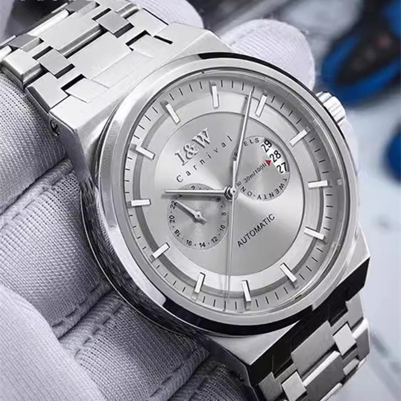 Reloj CARNIVAL Mens Fashion Mechanical Watch Brand Luxury MIYOTA Automatic Movement Wristwatches for Man Waterproof Montre Homme